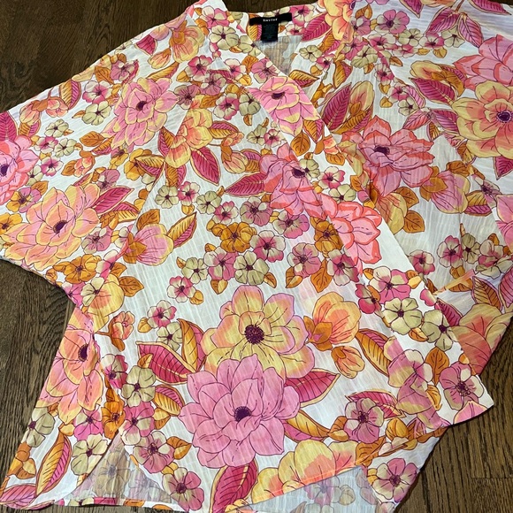 Smythe Pink Begonia Kimono Blouse Size XS - Picture 4 of 4